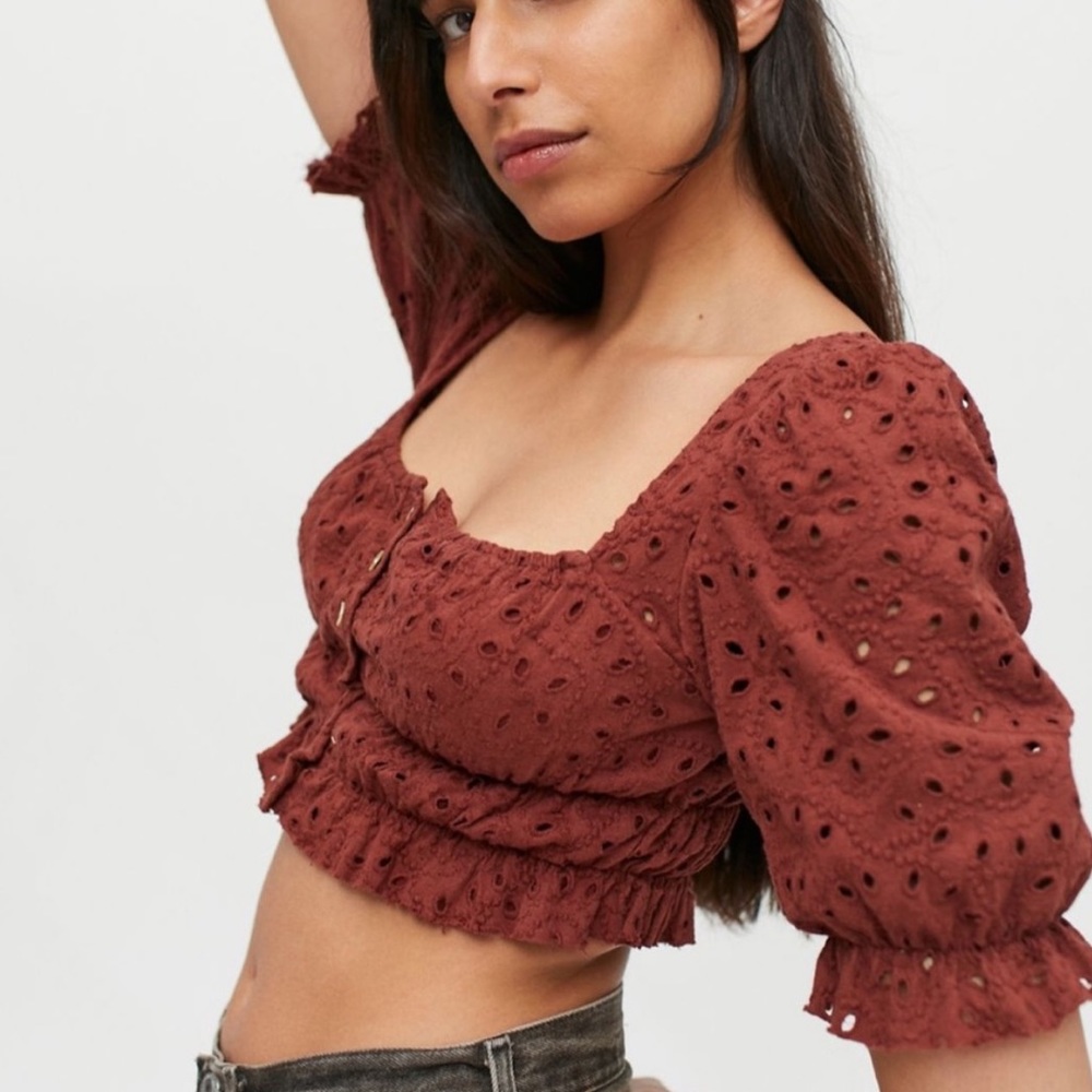 UO Brooke Eyelet Blouse